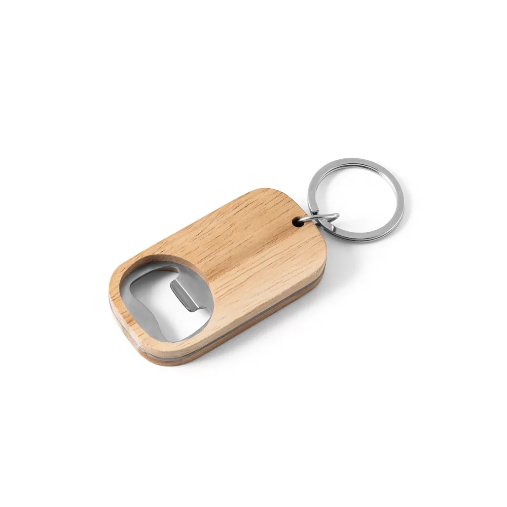 Abridor de garrafas em aço inox e bambu Personalizado Abridor de garrafas em aço inox e bambu Personalizado
