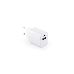 Adaptador de Cabos com duas Portas USB em ABS Reciclado Personalizado Adaptador de Cabos com duas Portas USB em ABS Reciclado Personalizado