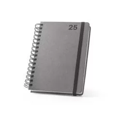 Agenda A5 Wire-o em Pele Reciclada Personalizada Agenda A5 Wire-o em Pele Reciclada Personalizada