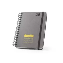 Agenda A5 Wire-o em Pele Reciclada Personalizada Agenda A5 Wire-o em Pele Reciclada Personalizada