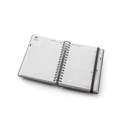 Agenda A5 Wire-o em Pele Reciclada Personalizada Agenda A5 Wire-o em Pele Reciclada Personalizada