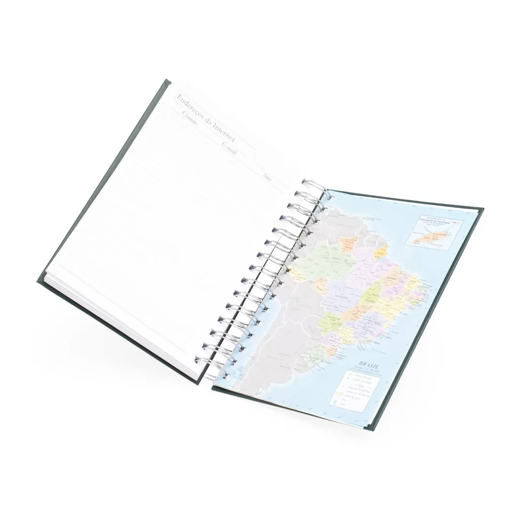 Agenda Diária 2025 Wire-o Personalizada Agenda Diária 2025 Wire-o Personalizada
