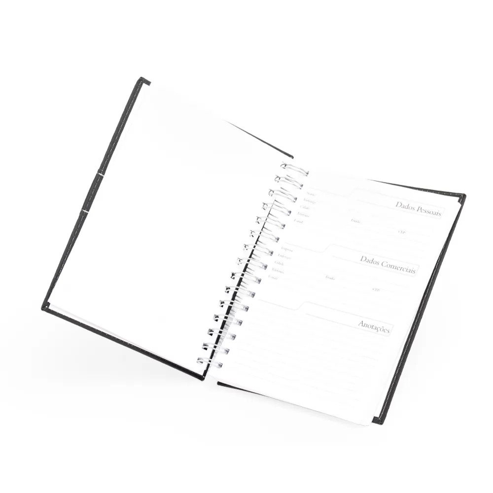 Agenda diária 2025 Wire-o Personalizada Agenda diária 2025 Wire-o Personalizada