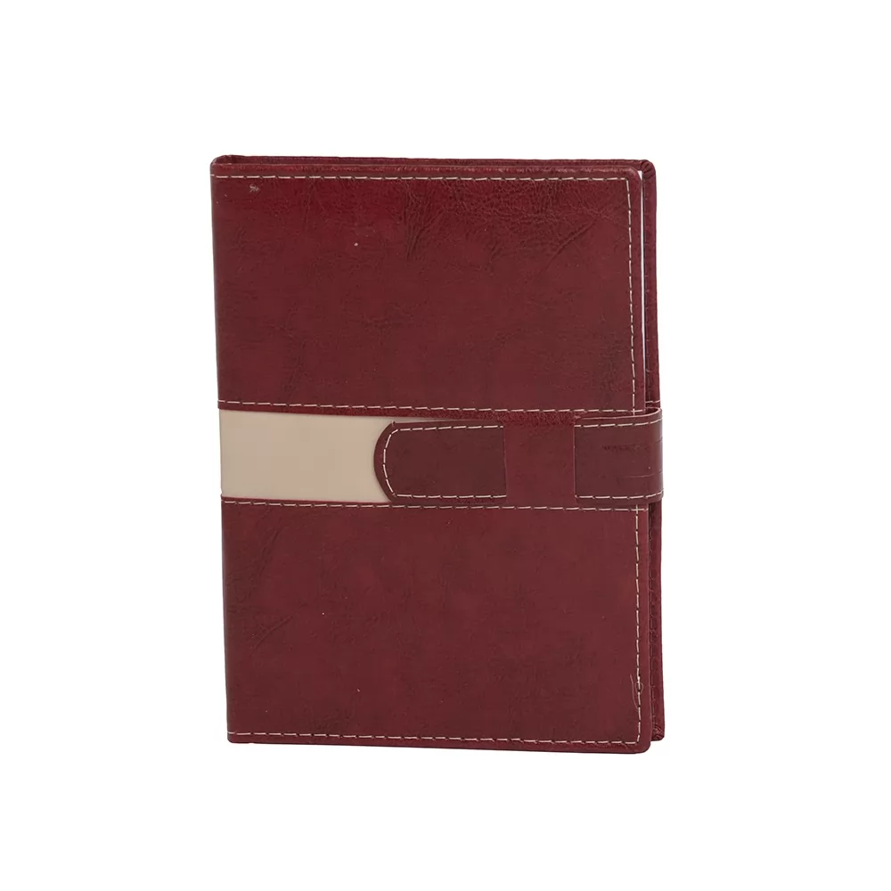 Agenda Diária 2026 com Fecho e Suporte pra Caneta Personalizada