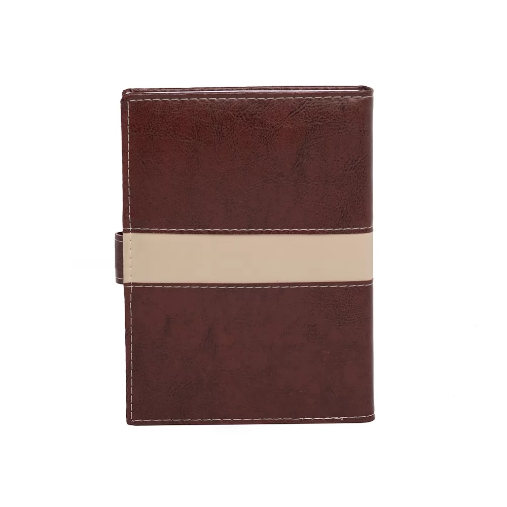 Agenda Diária 2026 com Fecho e Suporte pra Caneta Personalizada