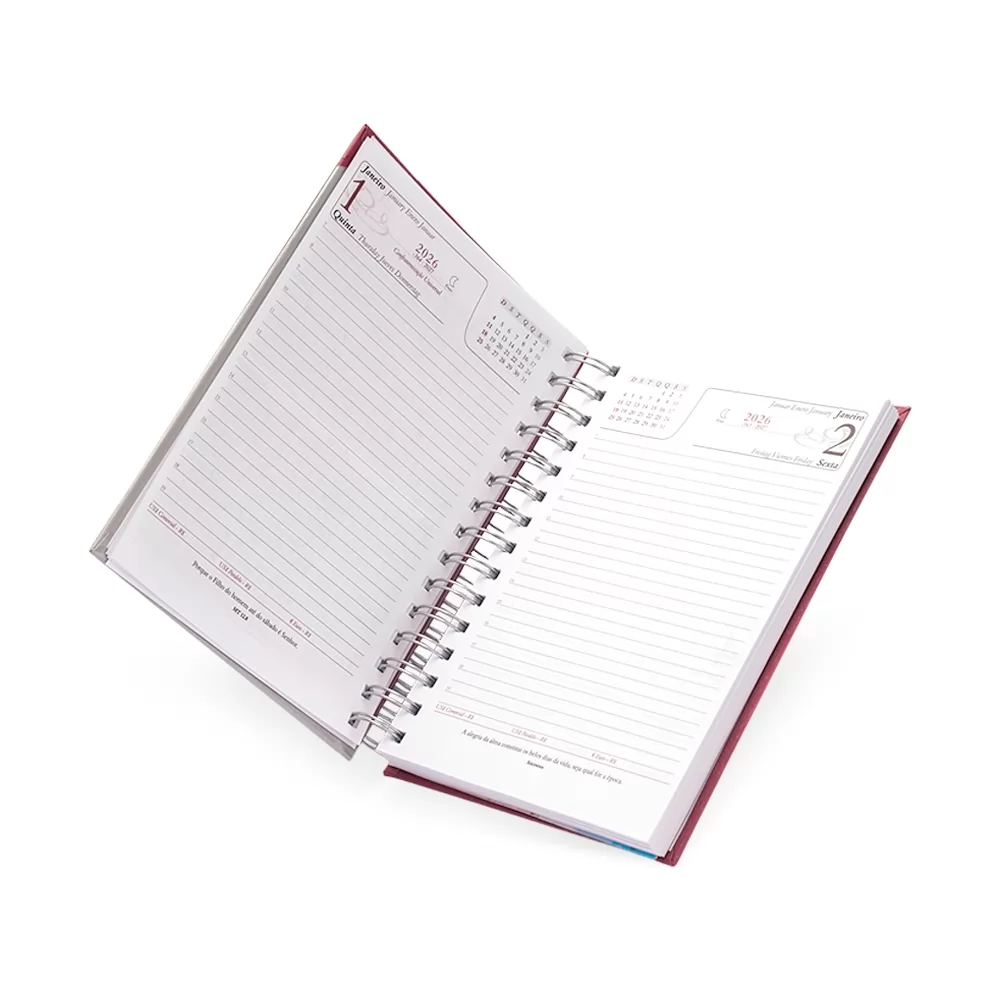 Agenda Diária 2026 Personalizada