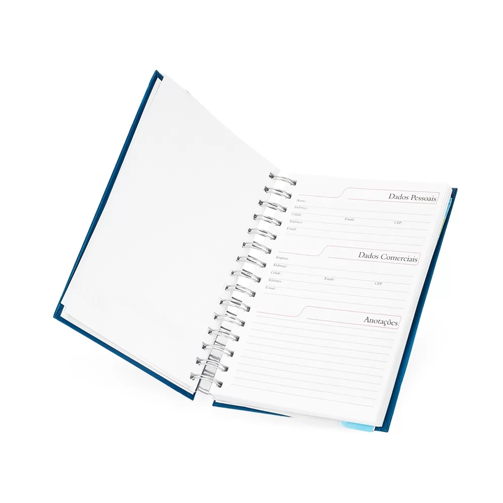 Agenda diária 2026 Wire-o Personalizada