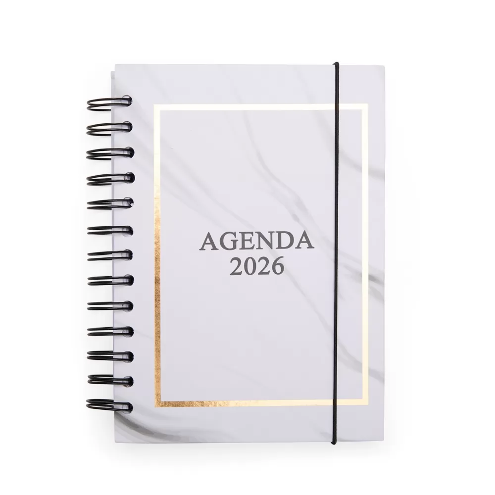 Agenda Diária 2026 Wire-O Personalizada