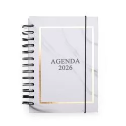Agenda Diária 2026 Wire-O Personalizada