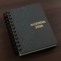 Agenda Diária 2026 Wire-O Personalizada