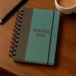 Agenda Diária 2026 Wire-O Personalizada Agenda Diária 2026 Wire-O Personalizada