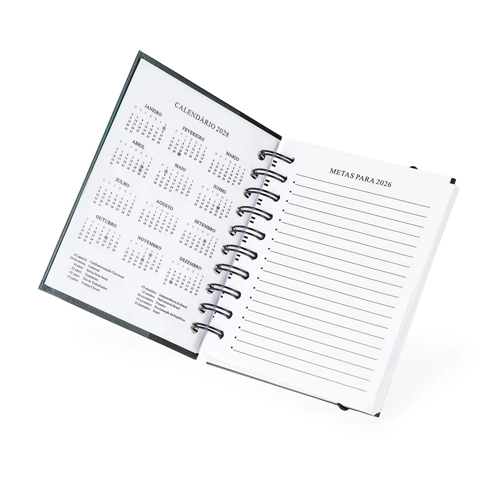 Agenda Diária Wire-O Personalizada