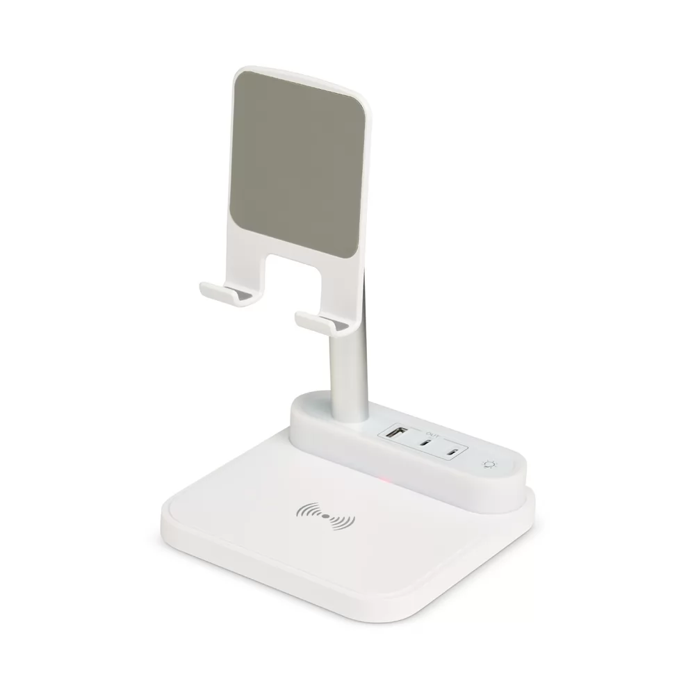 Base de Carregamento com Suporte Celular e Luminária Personalizado Base de Carregamento com Suporte Celular e Luminária Personalizado