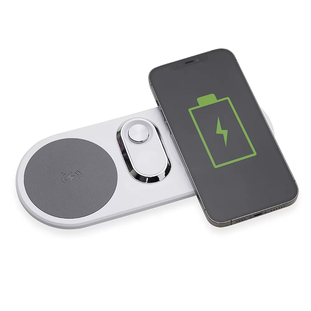 Base Dual Indução para Celulares e Iwatch Personalizado Base Dual Indução para Celulares e Iwatch Personalizado
