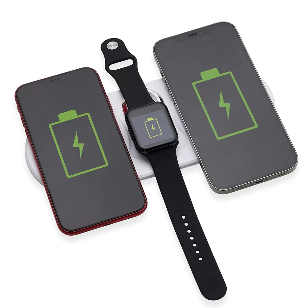 Base Dual Indução para Celulares e Iwatch Personalizado Base Dual Indução para Celulares e Iwatch Personalizado