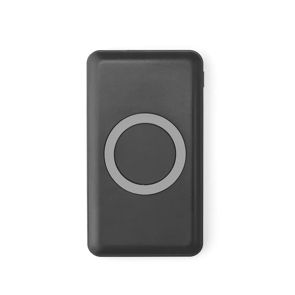 Bateria portátil e carregador wireless em alumínio 4.000 mAh Personalizada Bateria portátil e carregador wireless em alumínio 4.000 mAh Personalizada