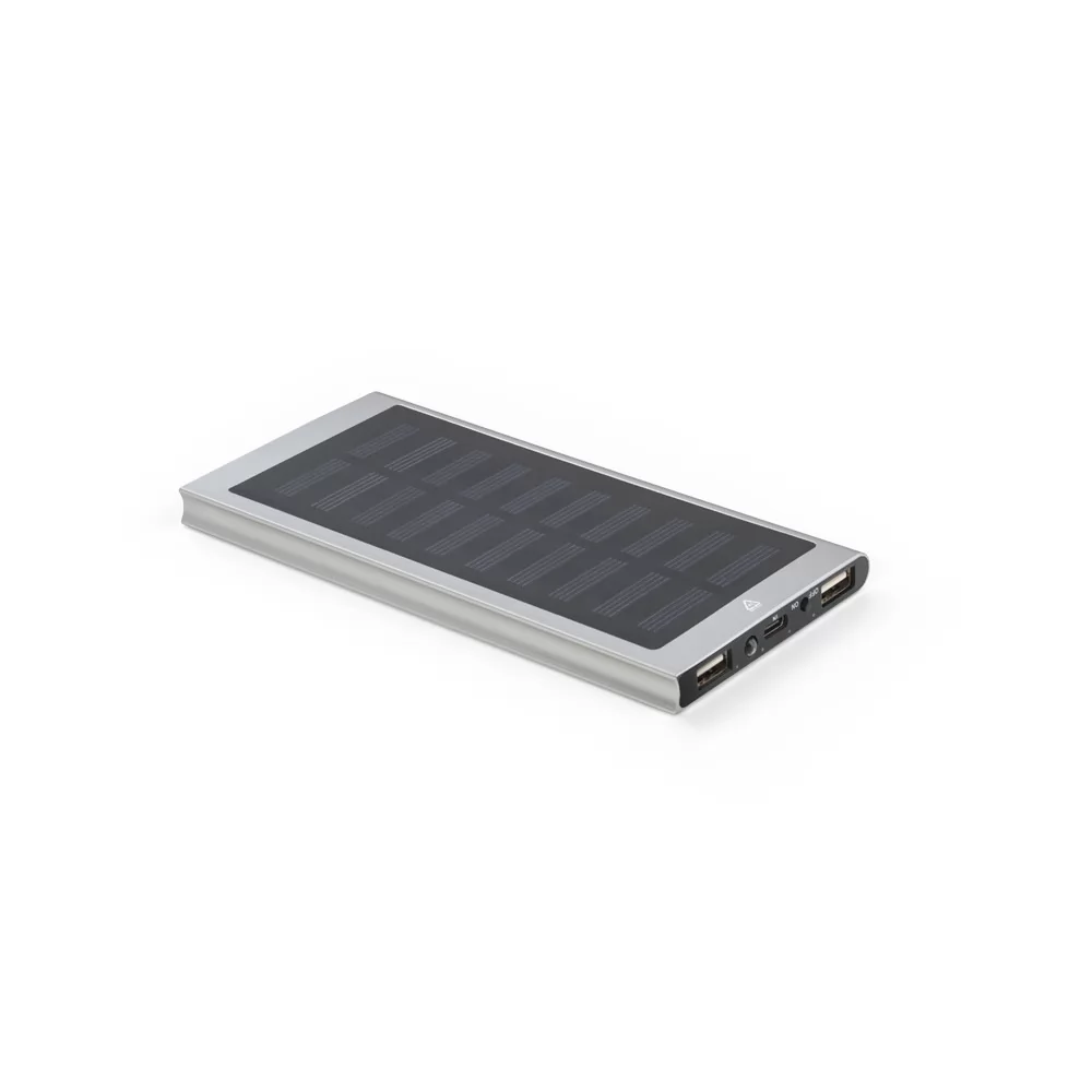 Bateria portátil em 100% alumínio reciclado 8.000 mAh Personalizada Bateria portátil em 100% alumínio reciclado 8.000 mAh Personalizada