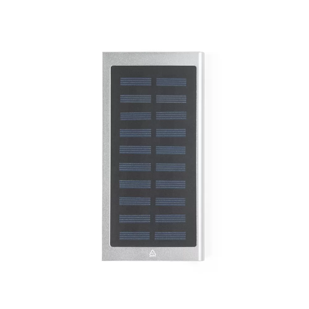 Bateria portátil em 100% alumínio reciclado 8.000 mAh Personalizada Bateria portátil em 100% alumínio reciclado 8.000 mAh Personalizada