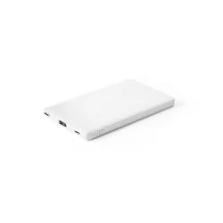 Bateria portátil em ABS 100% reciclado 4.000 mAh Personalizada Bateria portátil em ABS 100% reciclado 4.000 mAh Personalizada