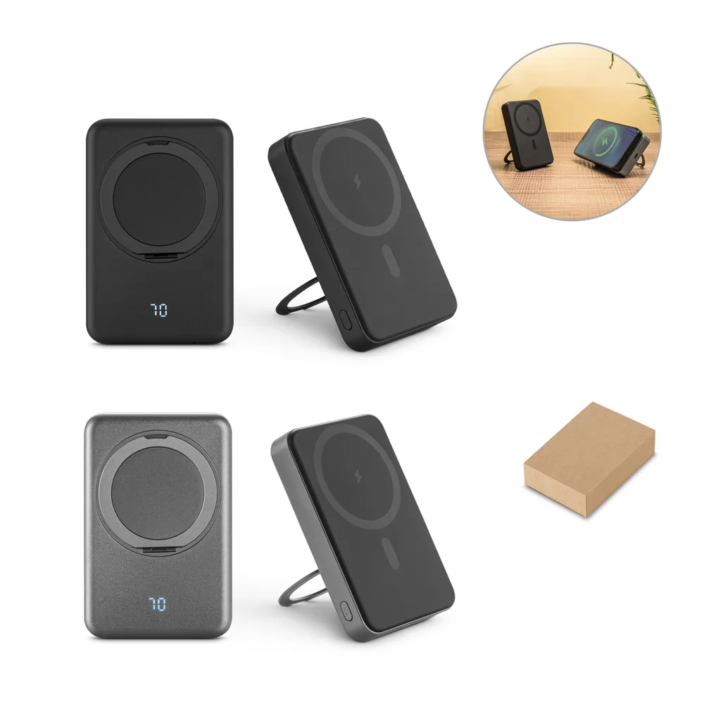 Bateria Portátil em ABS Reciclado 10000 mAh Personalizada