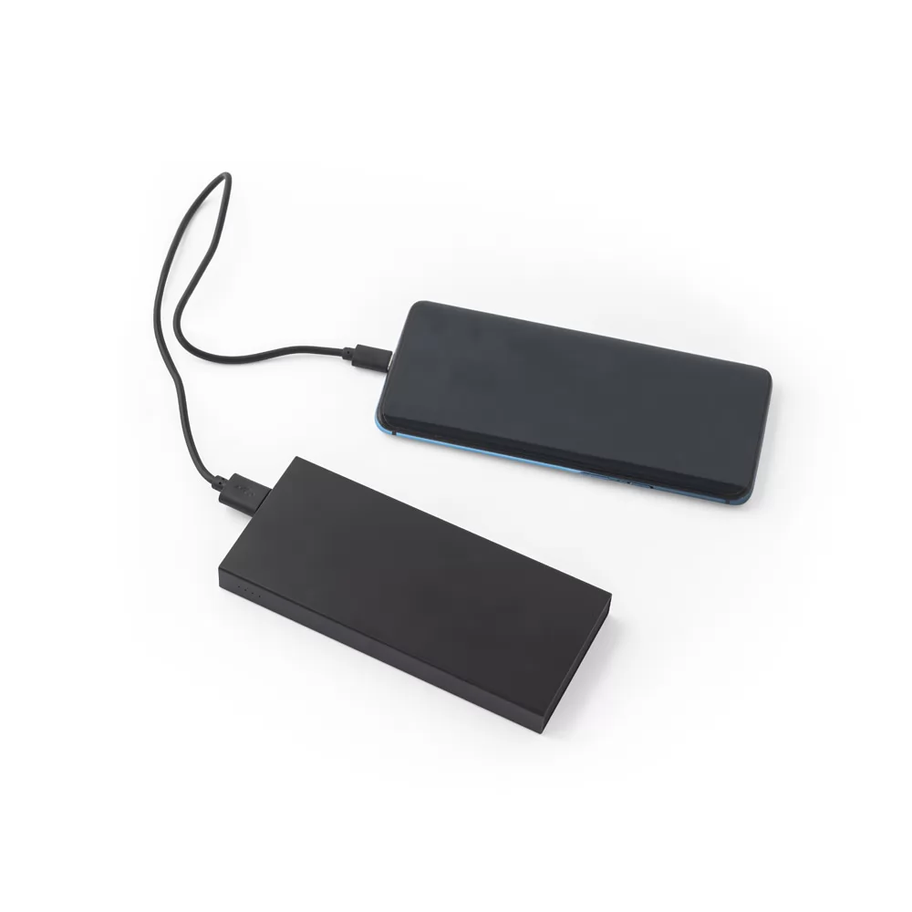 Bateria portátil em alumínio 100% reciclado 5.000 mAh Personalizada Bateria portátil em alumínio 100% reciclado 5.000 mAh Personalizada
