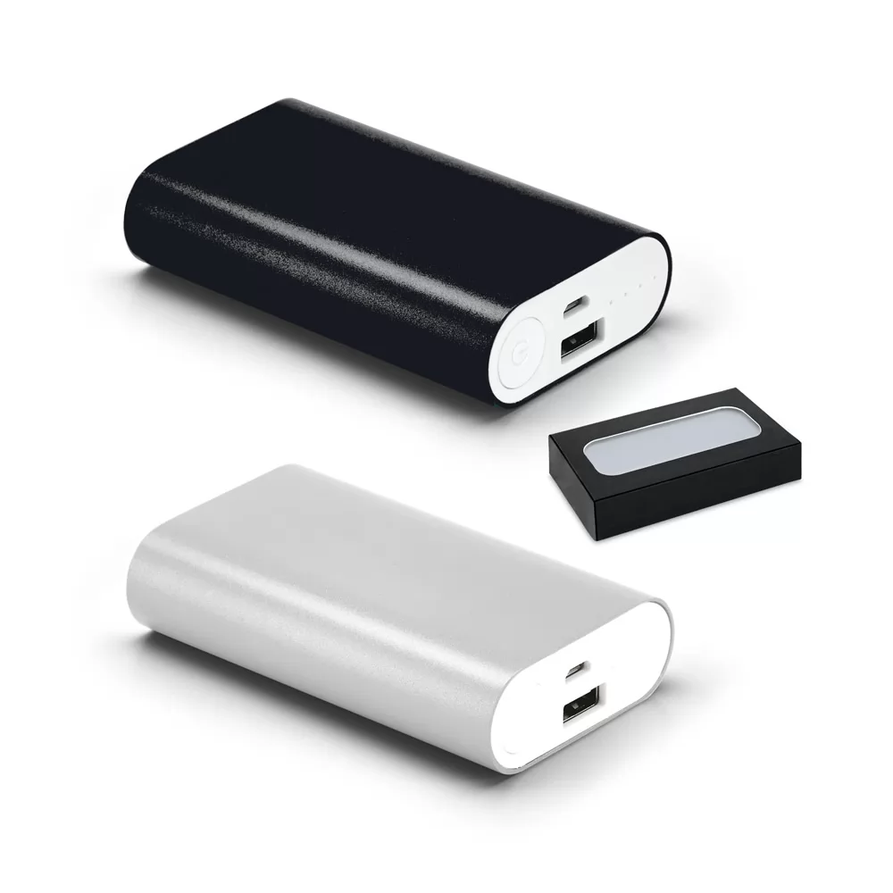 Bateria portátil em alumínio e bateria em lítio 4.000 mAh Personalizada Bateria portátil em alumínio e bateria em lítio 4.000 mAh Personalizada