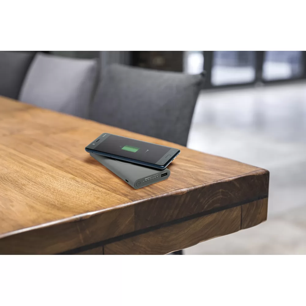 Bateria portátil wireless em ABS 10.000 mAh Personalizada