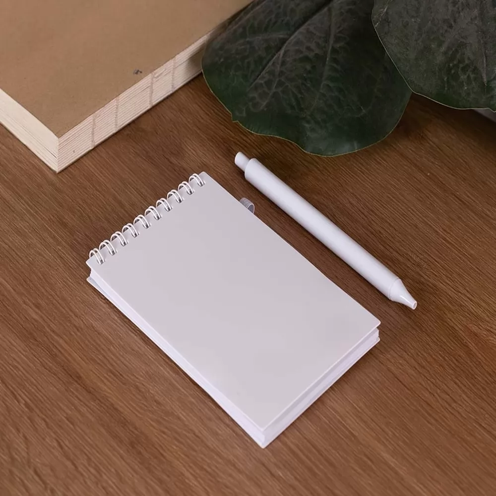 Bloco de anotações Antibacteriano com Caneta Personalizado