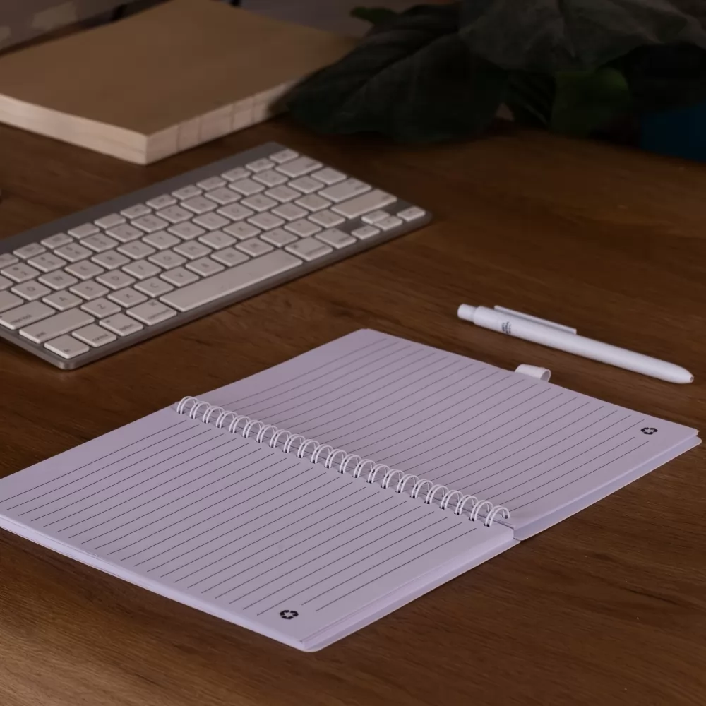 Bloco de Anotações Antibacteriano com Caneta Personalizado Bloco de Anotações Antibacteriano com Caneta Personalizado