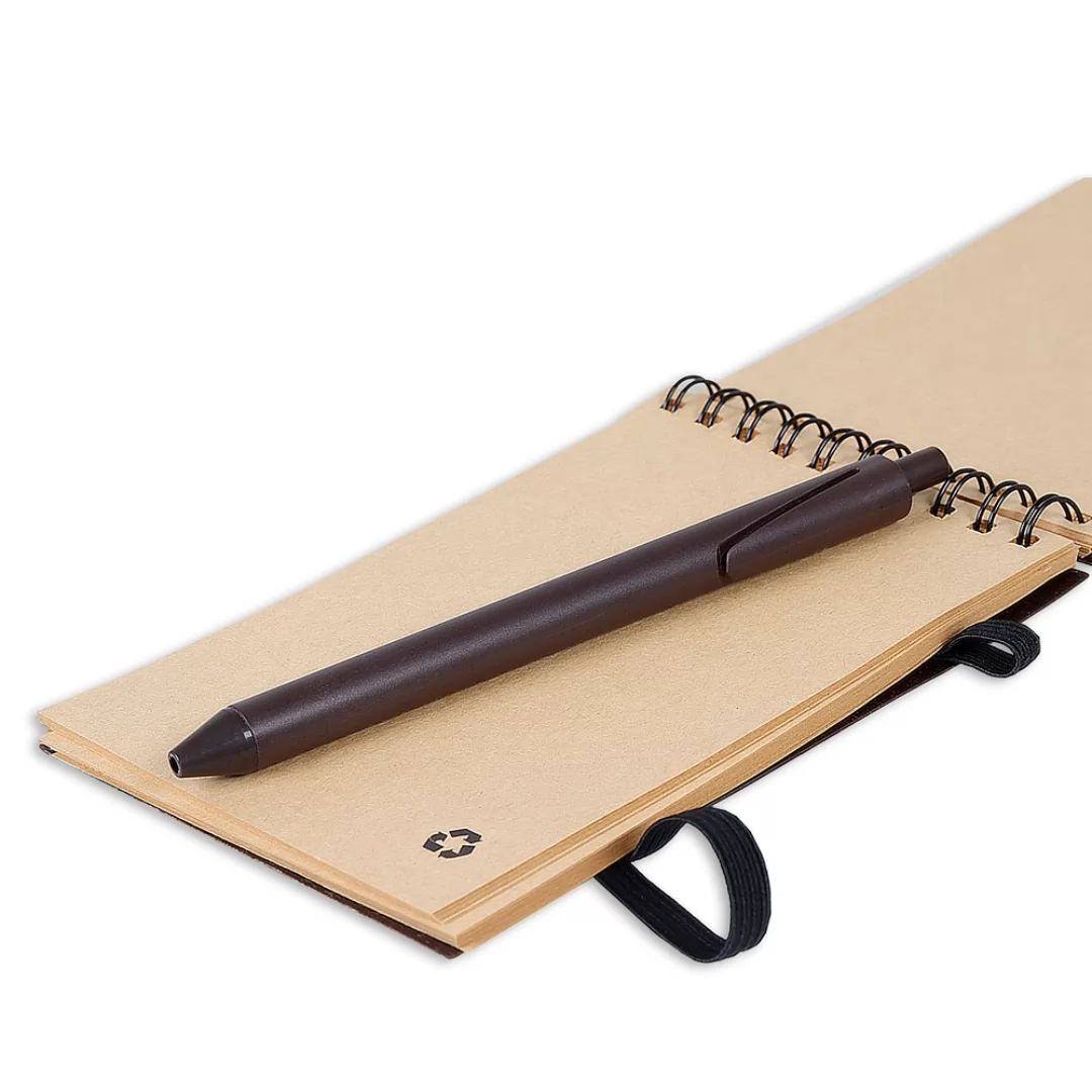 Bloco de anotações Capa Ecológica Café Personalizado