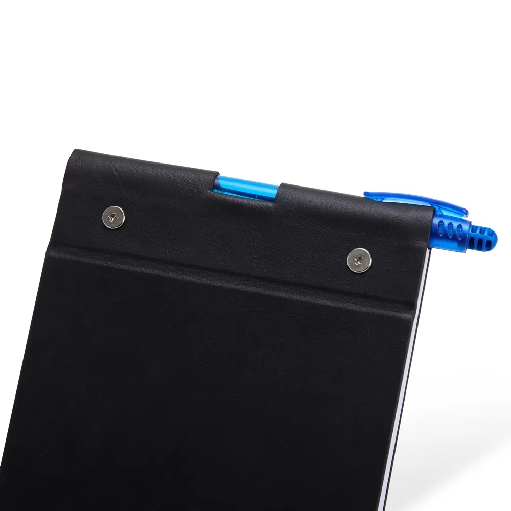 Bloco de Anotações em Couro Sintético e Porta Caneta Personalizado Bloco de Anotações em Couro Sintético e Porta Caneta Personalizado