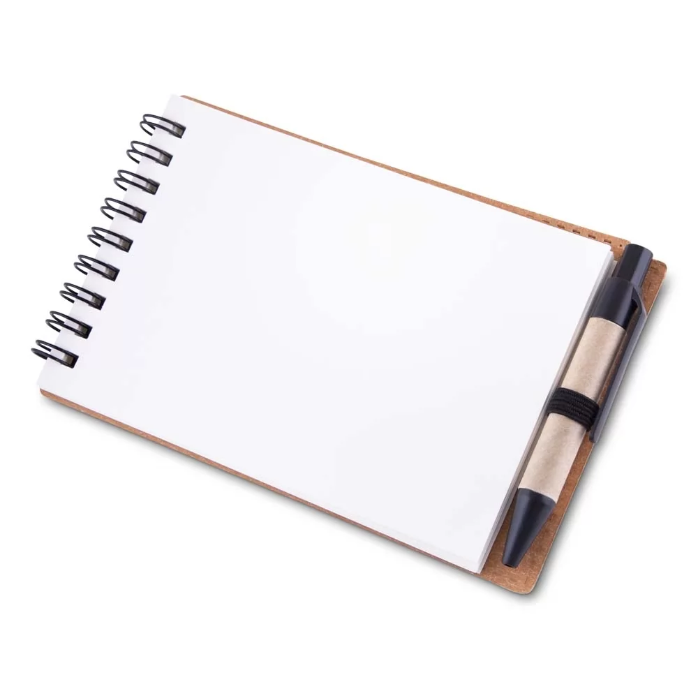 Bloco de Anotações Papelão com Caneta Personalizado Bloco de Anotações Papelão com Caneta Personalizado