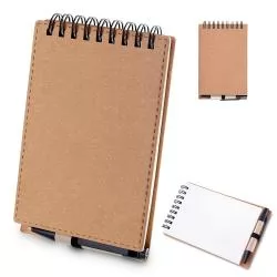 Bloco de Anotações Papelão com Caneta Personalizado Bloco de Anotações Papelão com Caneta Personalizado