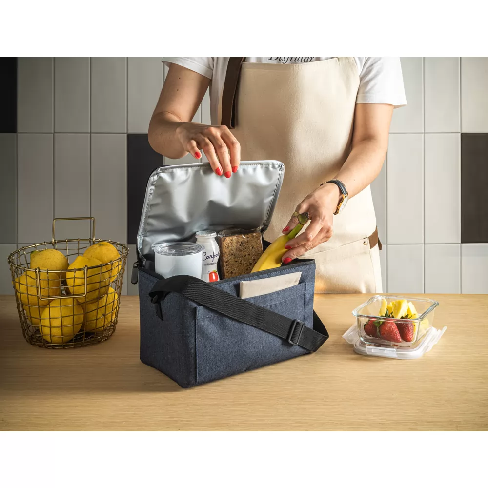 Bolsa térmica rPET om interior em PEVA Personalizada Bolsa térmica rPET om interior em PEVA Personalizada