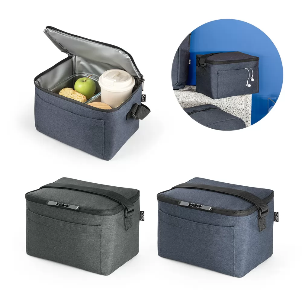 Bolsa térmica rPET om interior em PEVA Personalizada Bolsa térmica rPET om interior em PEVA Personalizada