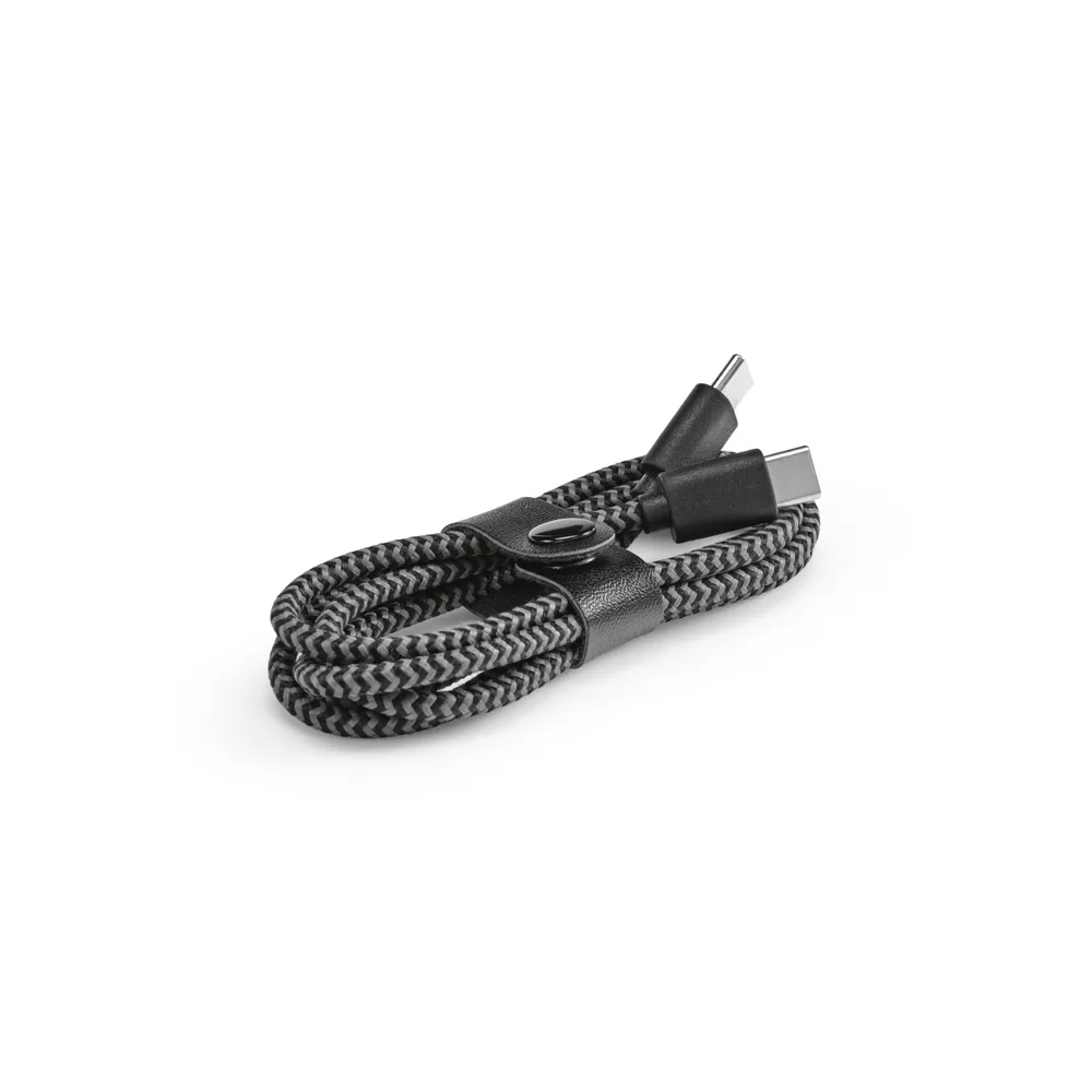 Cabo USB-C de carregamento rápido em PET 100% reciclado Personalizado Cabo USB-C de carregamento rápido em PET 100% reciclado Personalizado