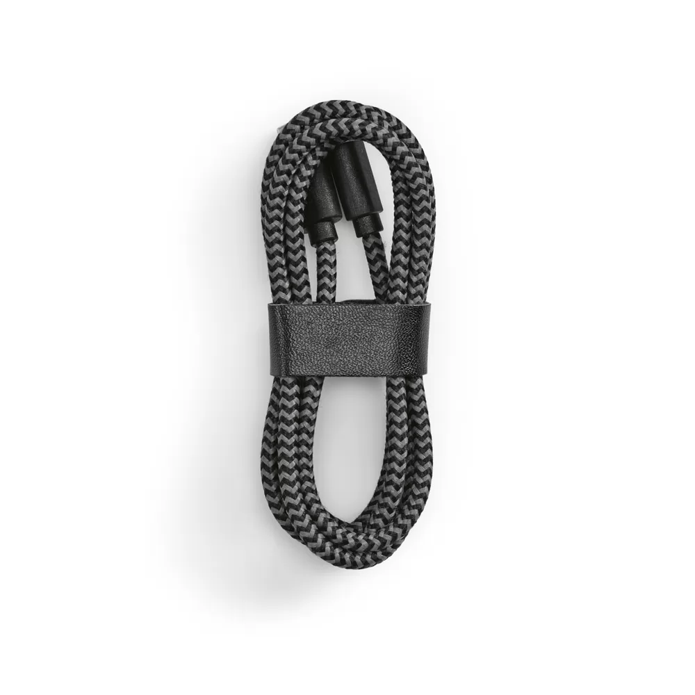 Cabo USB-C de carregamento rápido em PET 100% reciclado Personalizado Cabo USB-C de carregamento rápido em PET 100% reciclado Personalizado