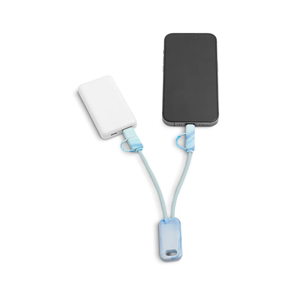 Cabo USB com Diversas Funções 6 em 1 em ABS Reciclado Personalizado