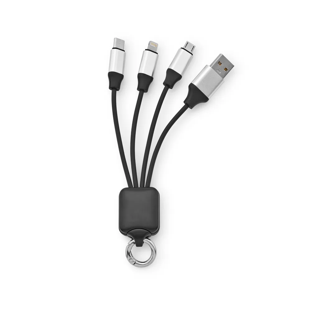 Cabo USB de carregamento rápido em PET 100% reciclado Personalizado Cabo USB de carregamento rápido em PET 100% reciclado Personalizado
