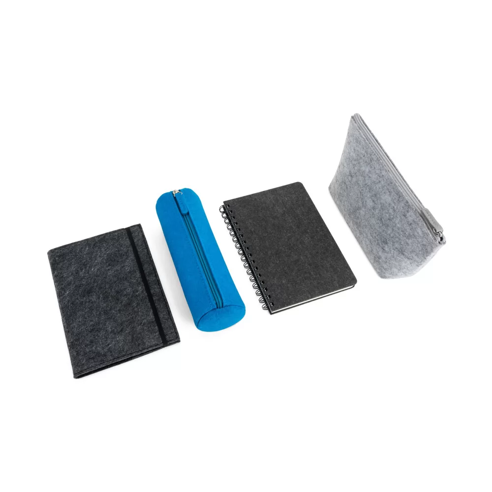 Caderneta A5 Com Capa em Feltro Reciclado Personalizada