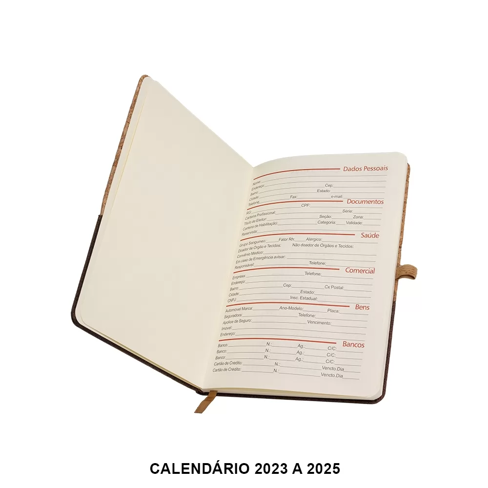 Caderneta A5 Cortiça Personalizada