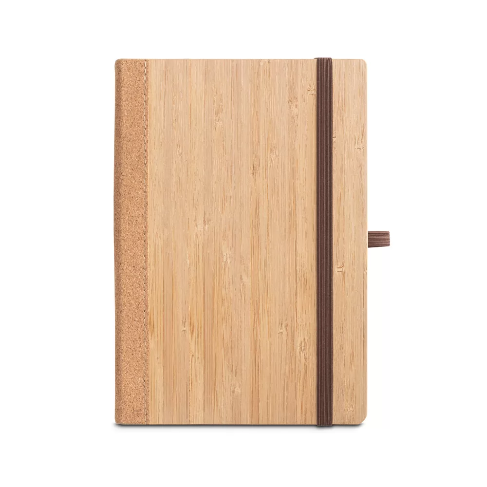 Caderneta A5 de capa dura em folha de bambu e cortiça Personalizada Caderneta A5 de capa dura em folha de bambu e cortiça Personalizada