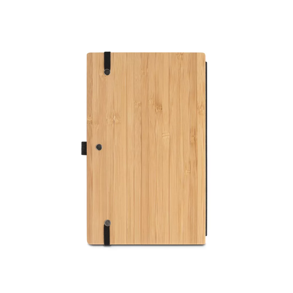 Caderneta A5 de capa e contracapa em placa de bambu Personalizada Caderneta A5 de capa e contracapa em placa de bambu Personalizada