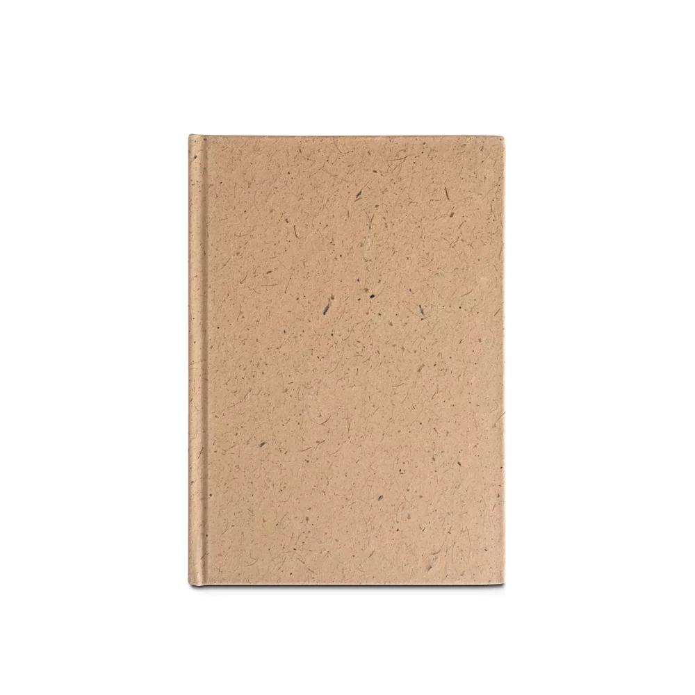 Caderneta A5 em casca de coco (60%) e trapos de algodão (40%) Personalizada Caderneta A5 em casca de coco (60%) e trapos de algodão (40%) Personalizada