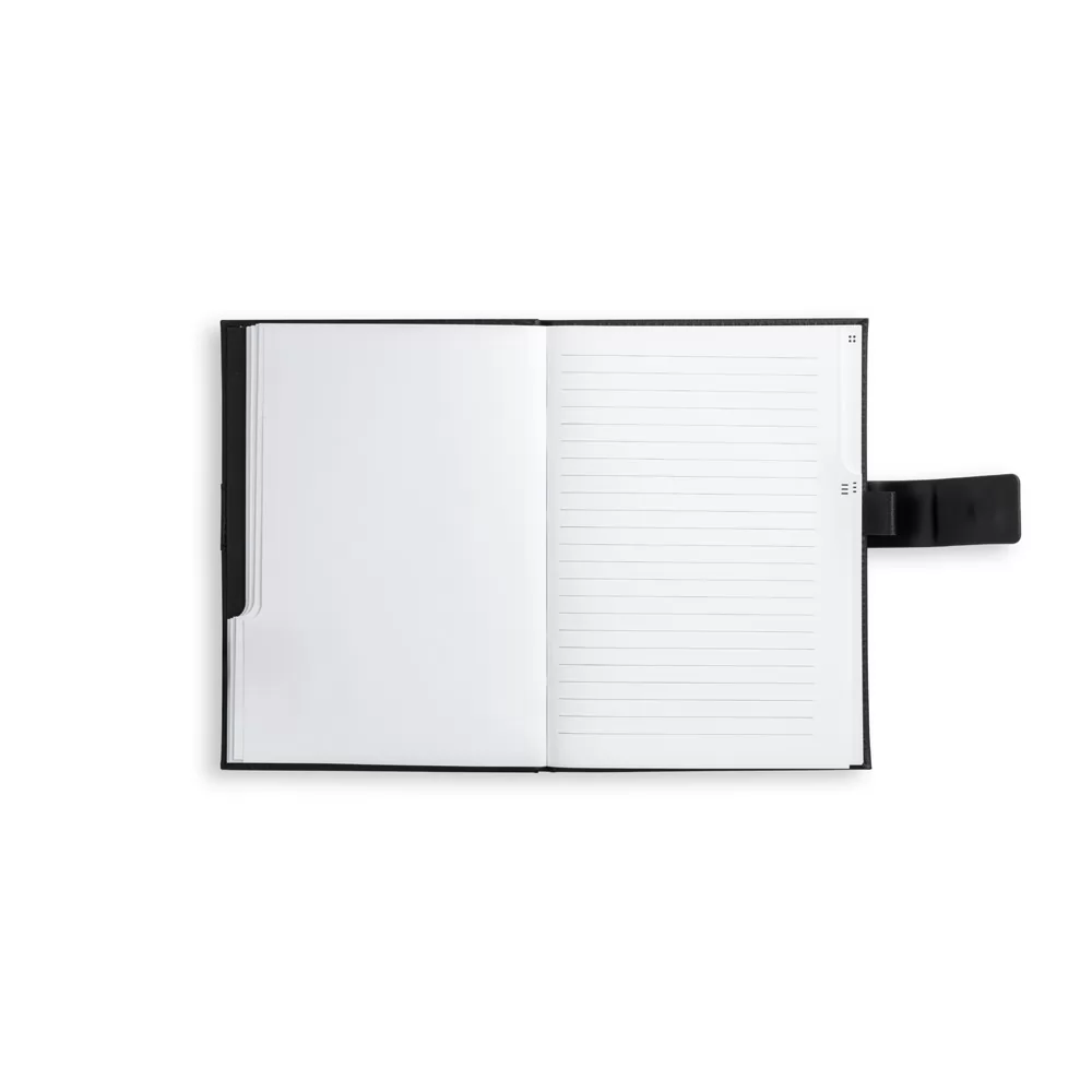 Caderneta A5 em Couro Sintético e Folhas Pautadas Personalizada