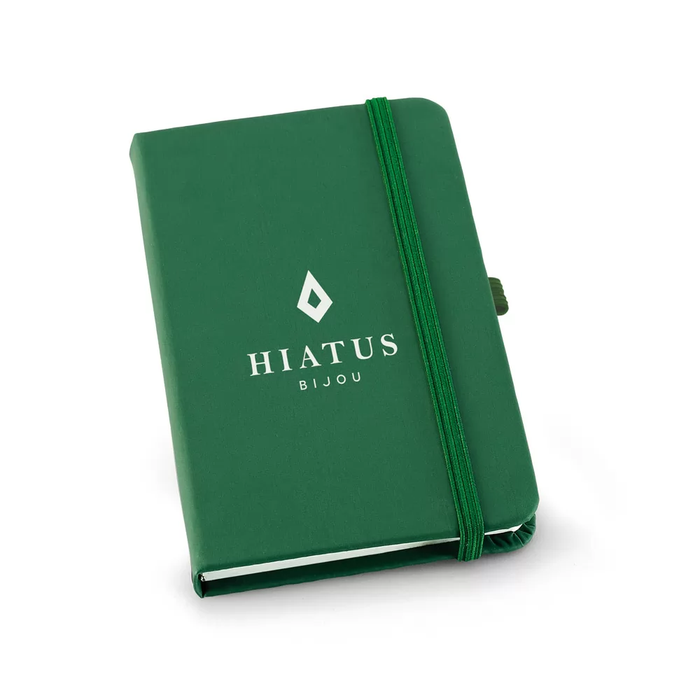 Caderneta A5 em Couro Sintético Personalizada Caderneta A5 em Couro Sintético Personalizada