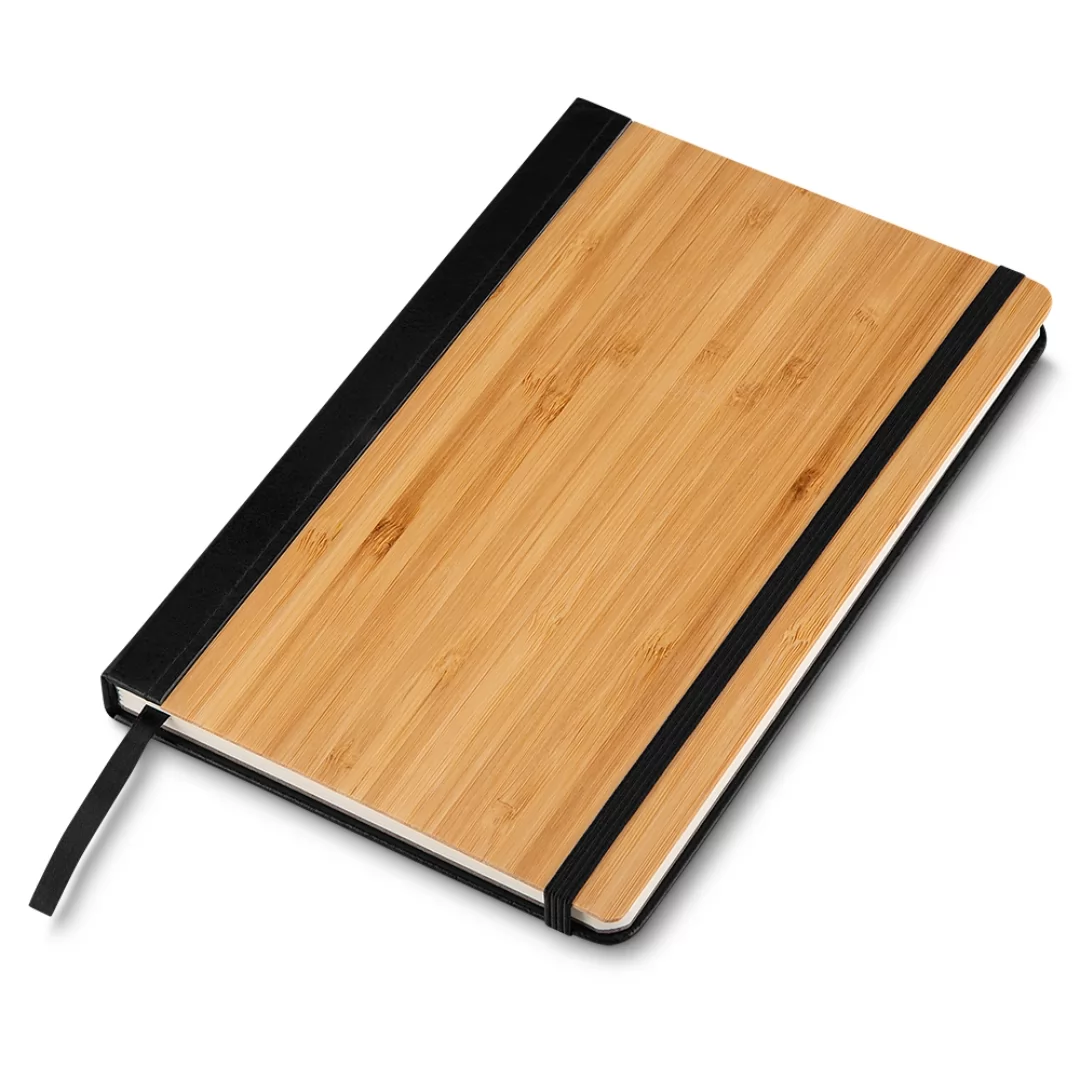 Caderneta Capa em Bambu Personalizada Caderneta Capa em Bambu Personalizada