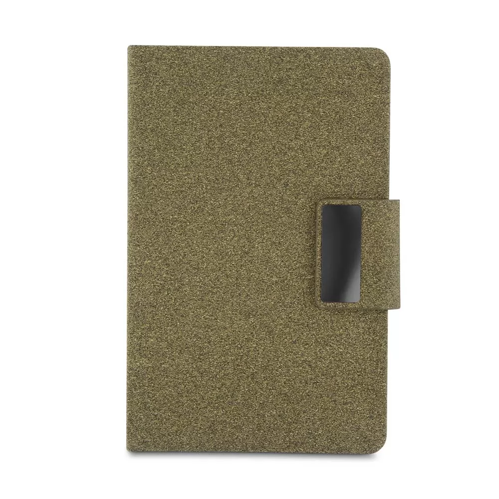 Caderneta com Capa em PU e Fibra de Café ou Chá Personalizada