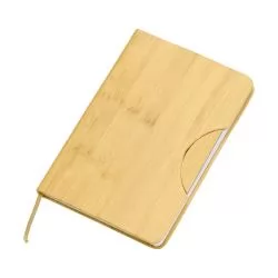 Caderneta de Bambu com Suporte para Celular Personalizada Caderneta de Bambu com Suporte para Celular Personalizada