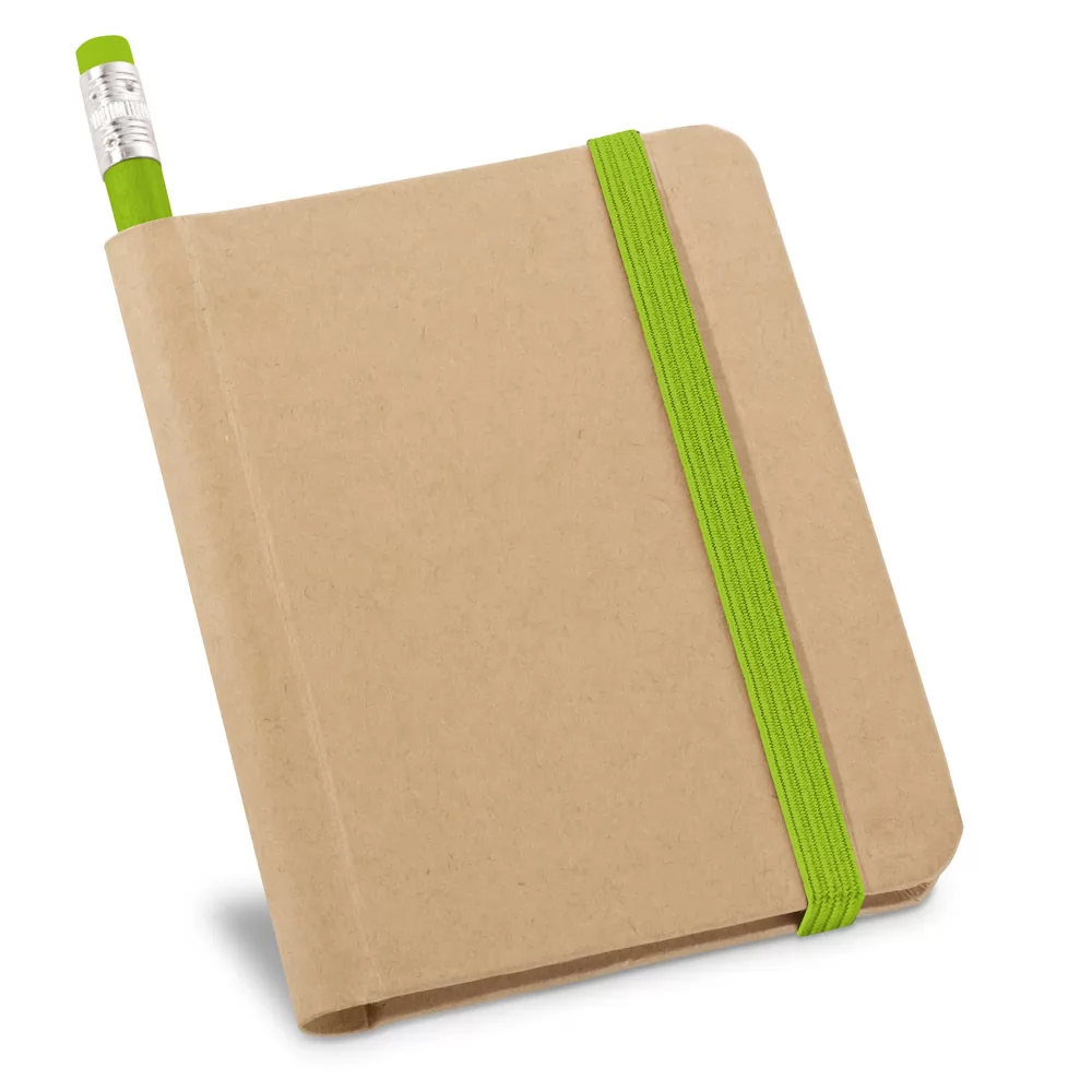 Caderneta Ecológica com Lápis Personalizada Caderneta Ecológica com Lápis Personalizada